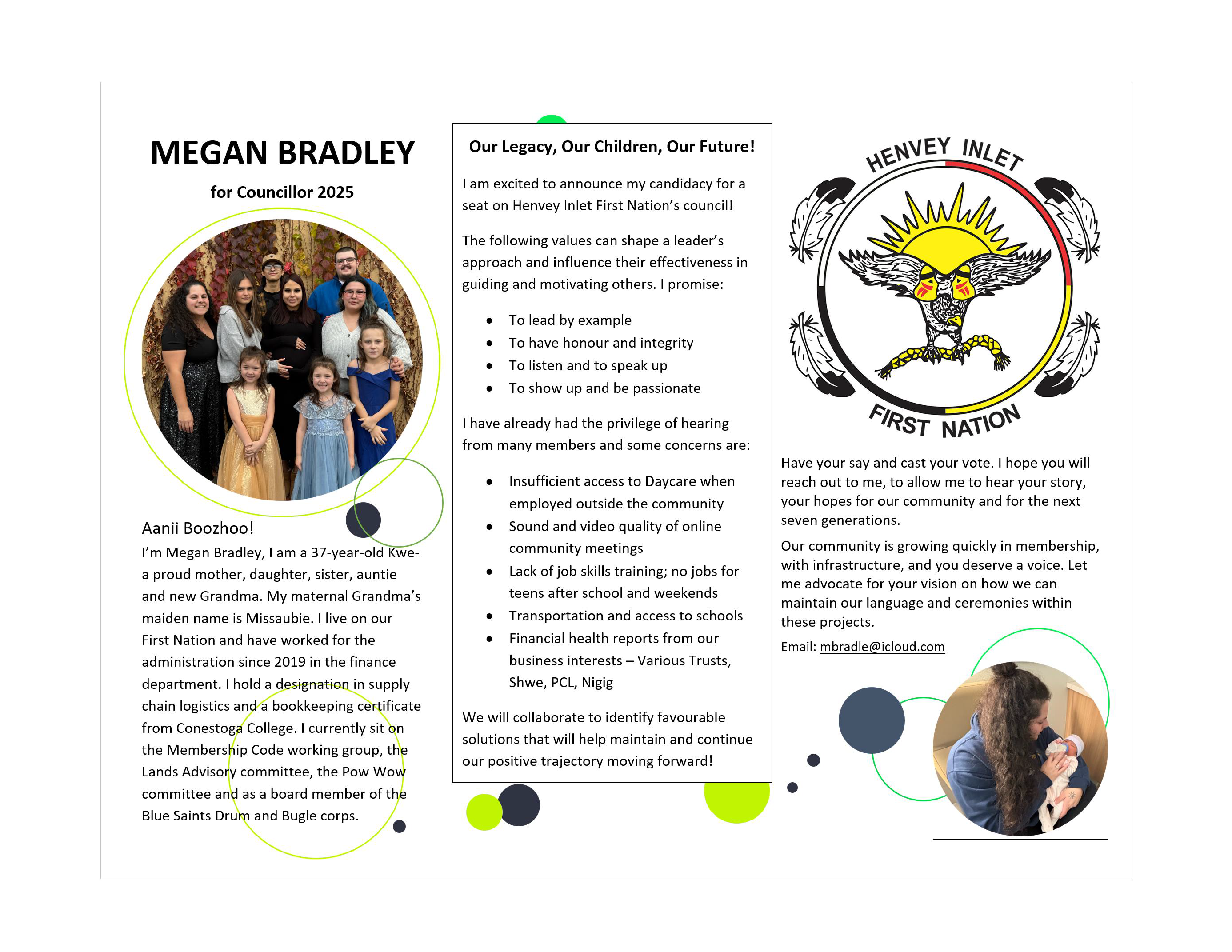 Nominees on Ballot Brochures - Henvey Inlet First Nation